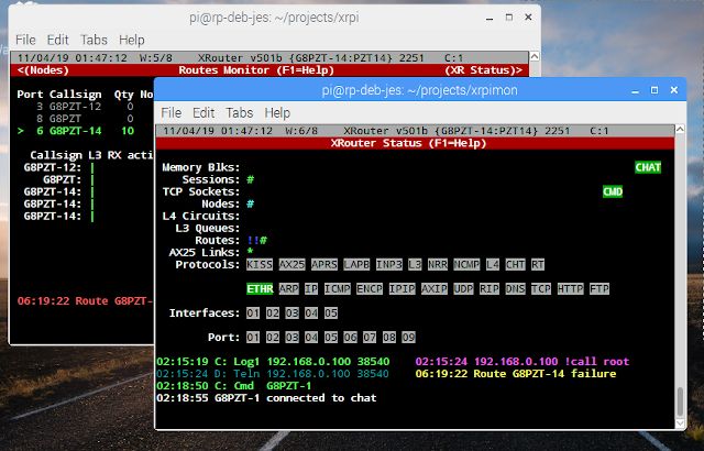 XRPiMon and XRPi on Debian Jessie Desktop